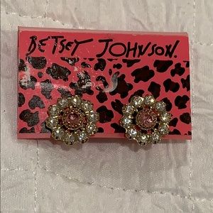 Betsey Johnson Flower Earrings
